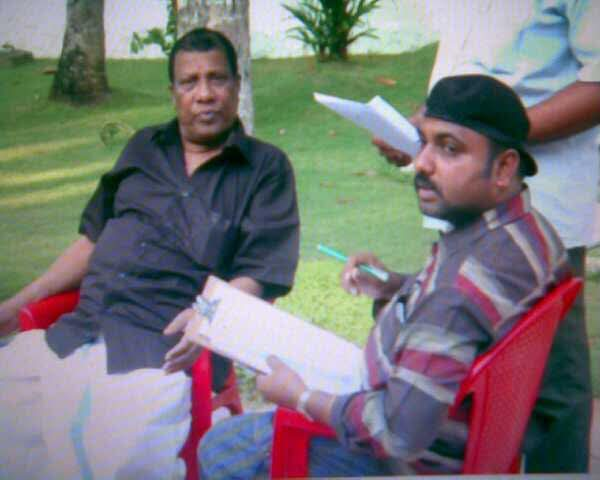 An earlier day on set