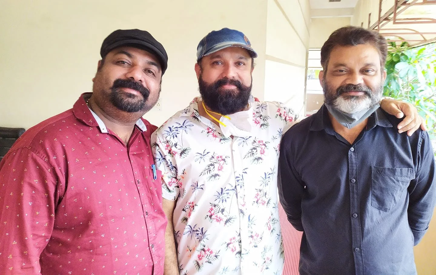 Vyasan Sajeev with the Thuruth team during post-production